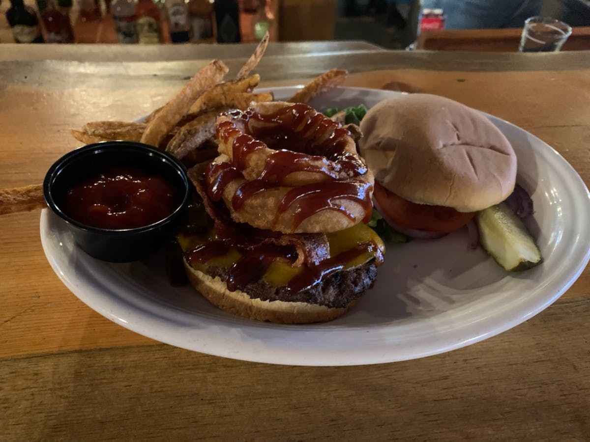 a plate of food on a table