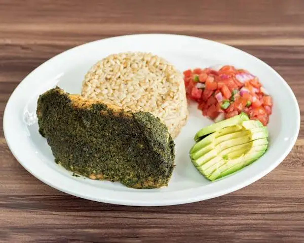 a plate of food on a table