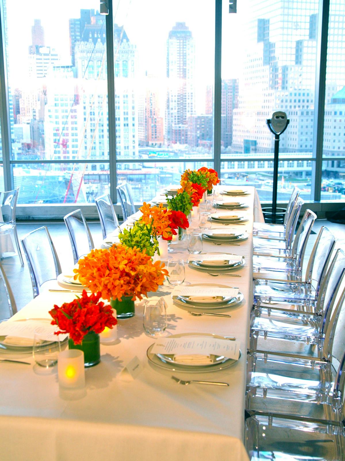 a vase of flowers on a table