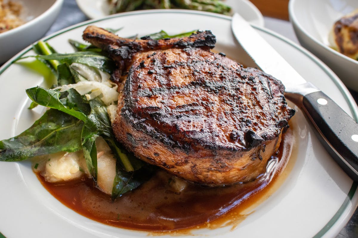 a plate of food on a table