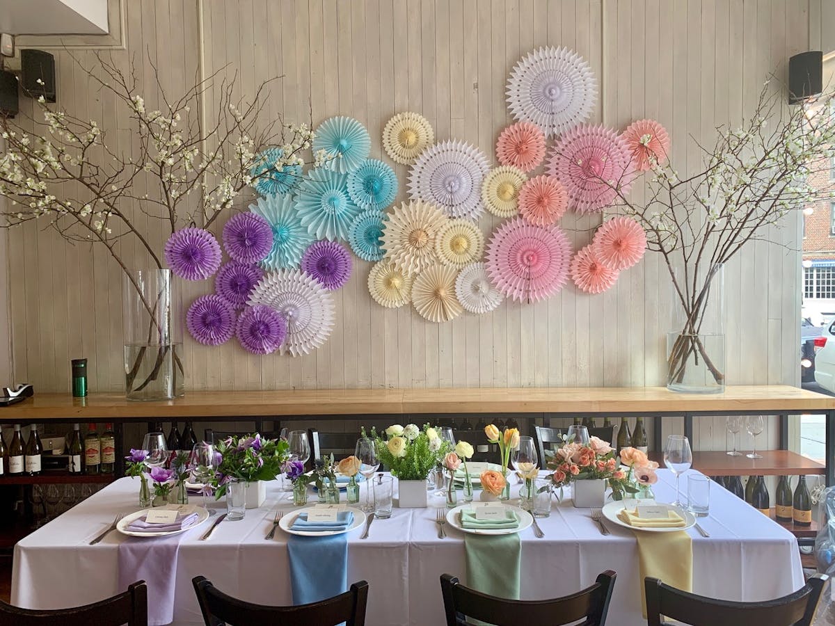 a vase of flowers on a table