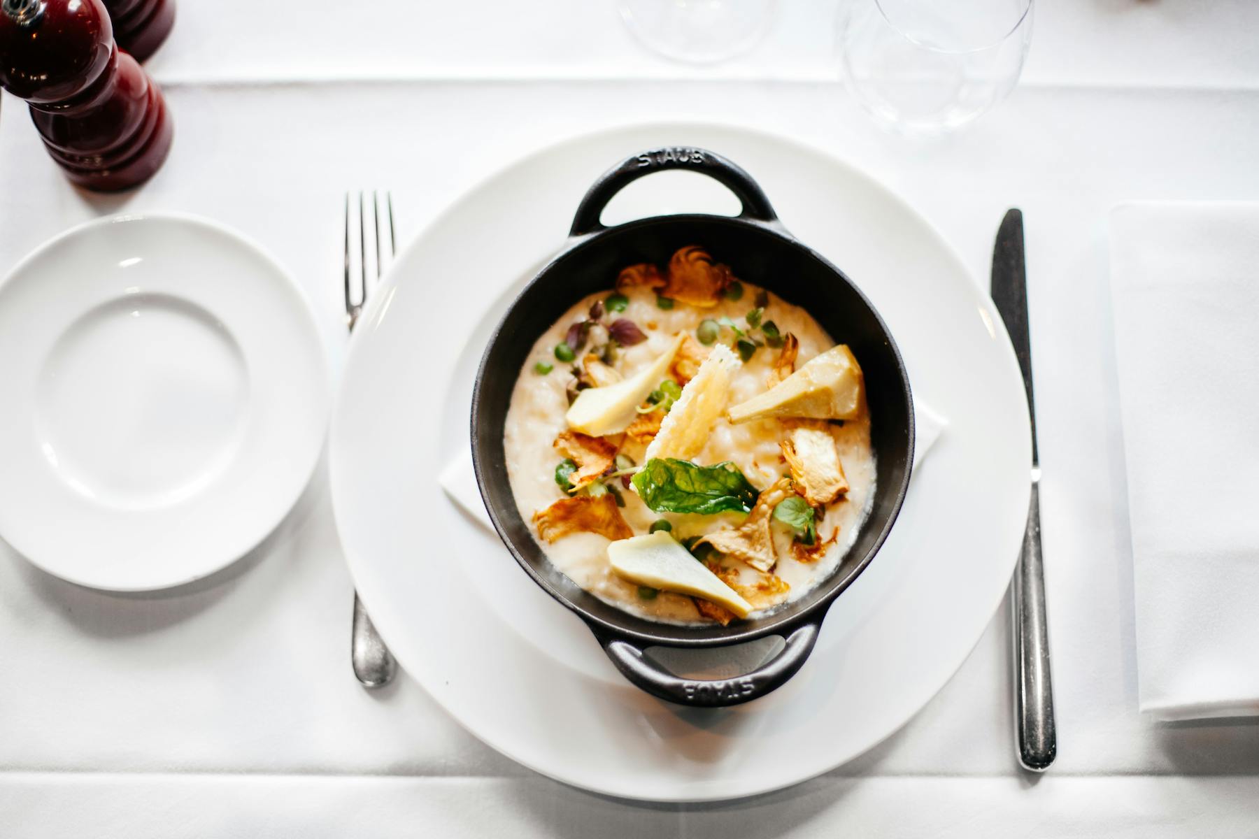 a plate of food on a table