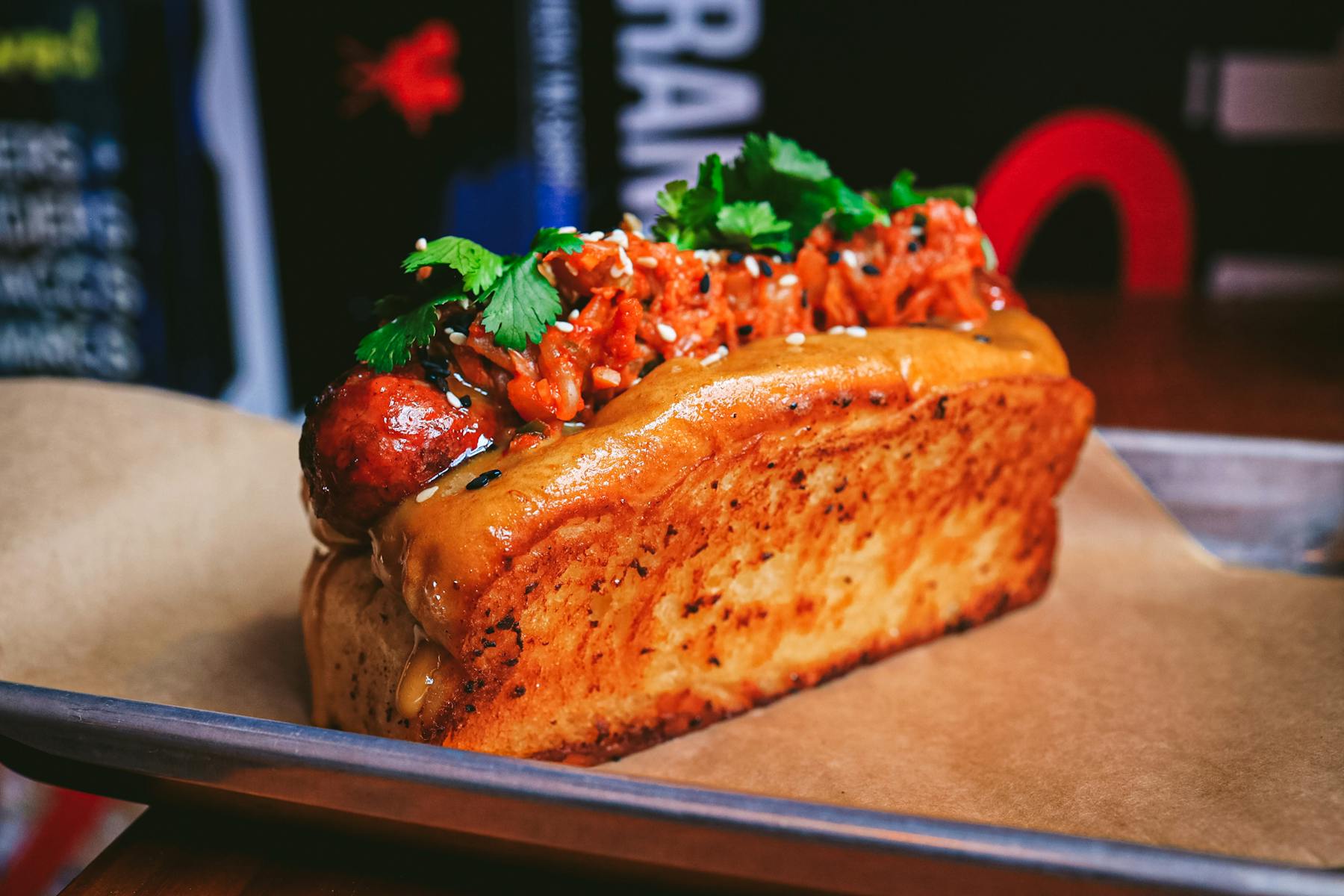 a piece of cake sitting on top of a wooden table