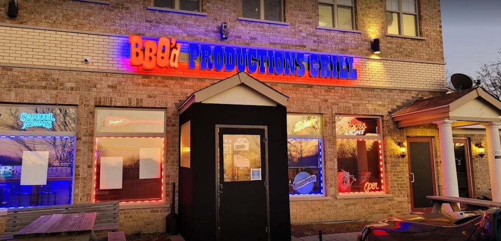 a store in a brick building