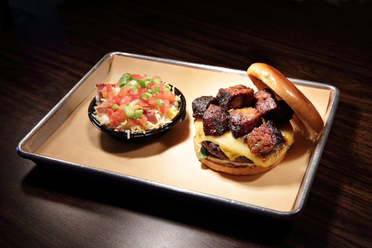 a plate of food on a table