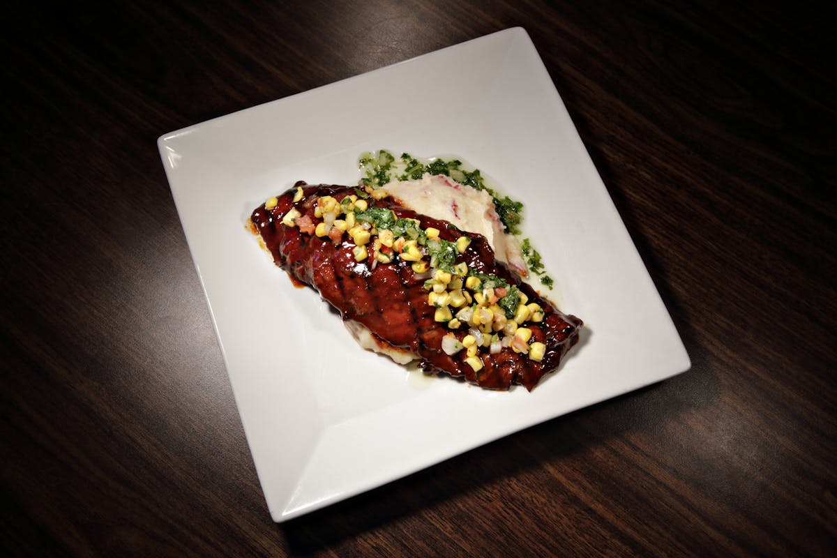 a plate of food on a table