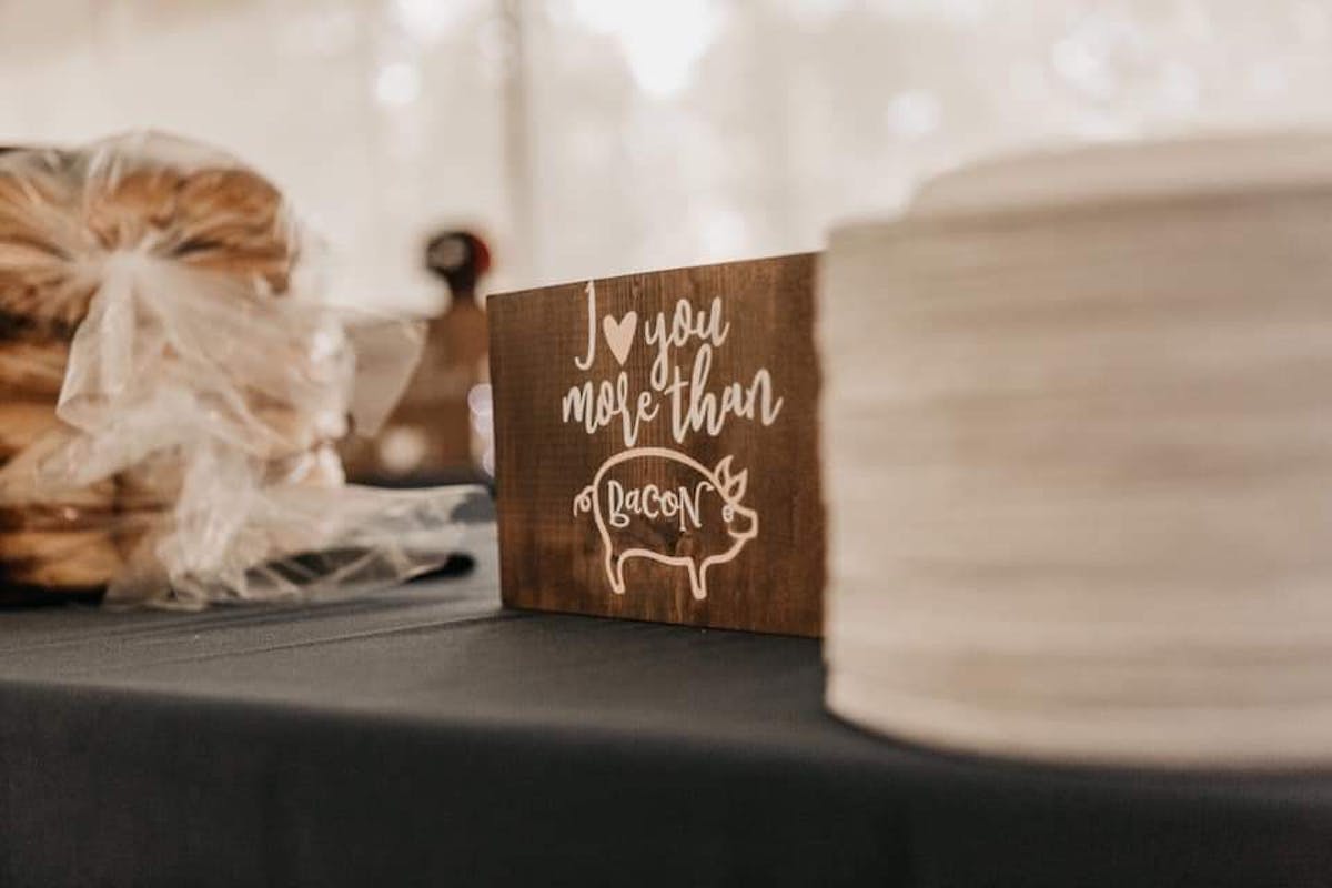 a table topped with plates