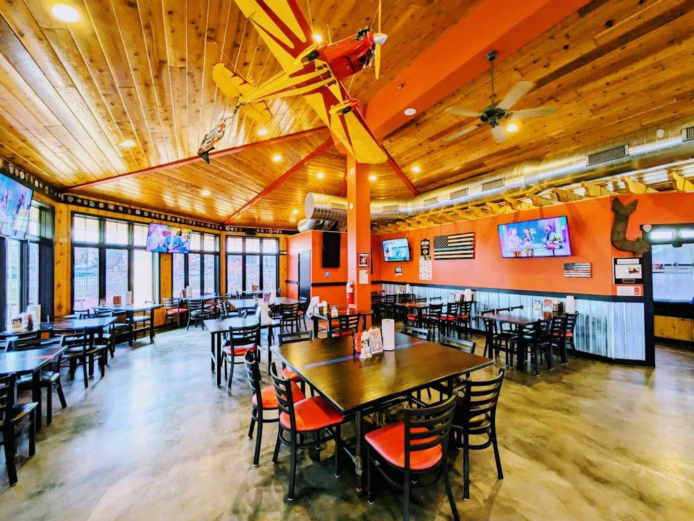 a group of people in a room