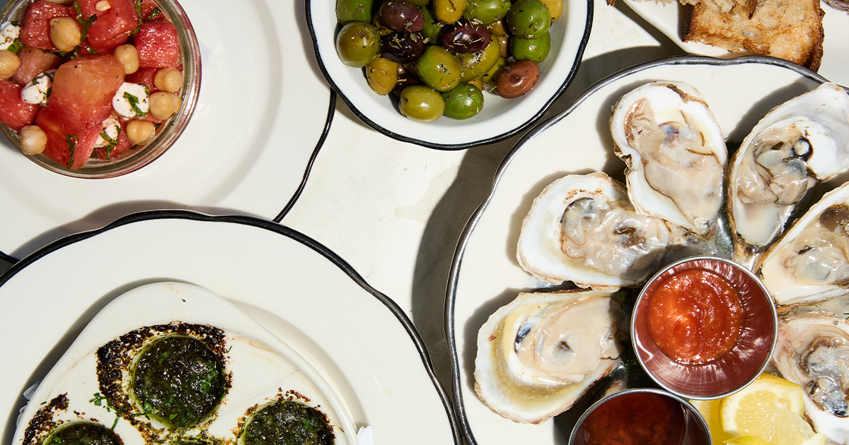 a plate of food on a table