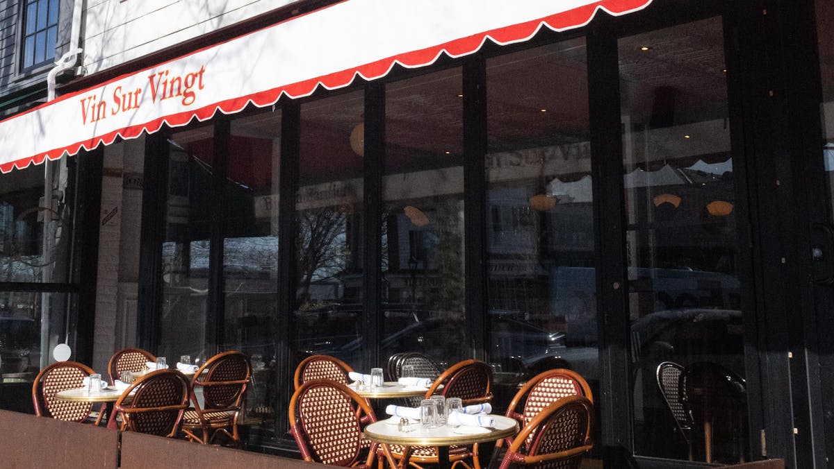 a store front at day