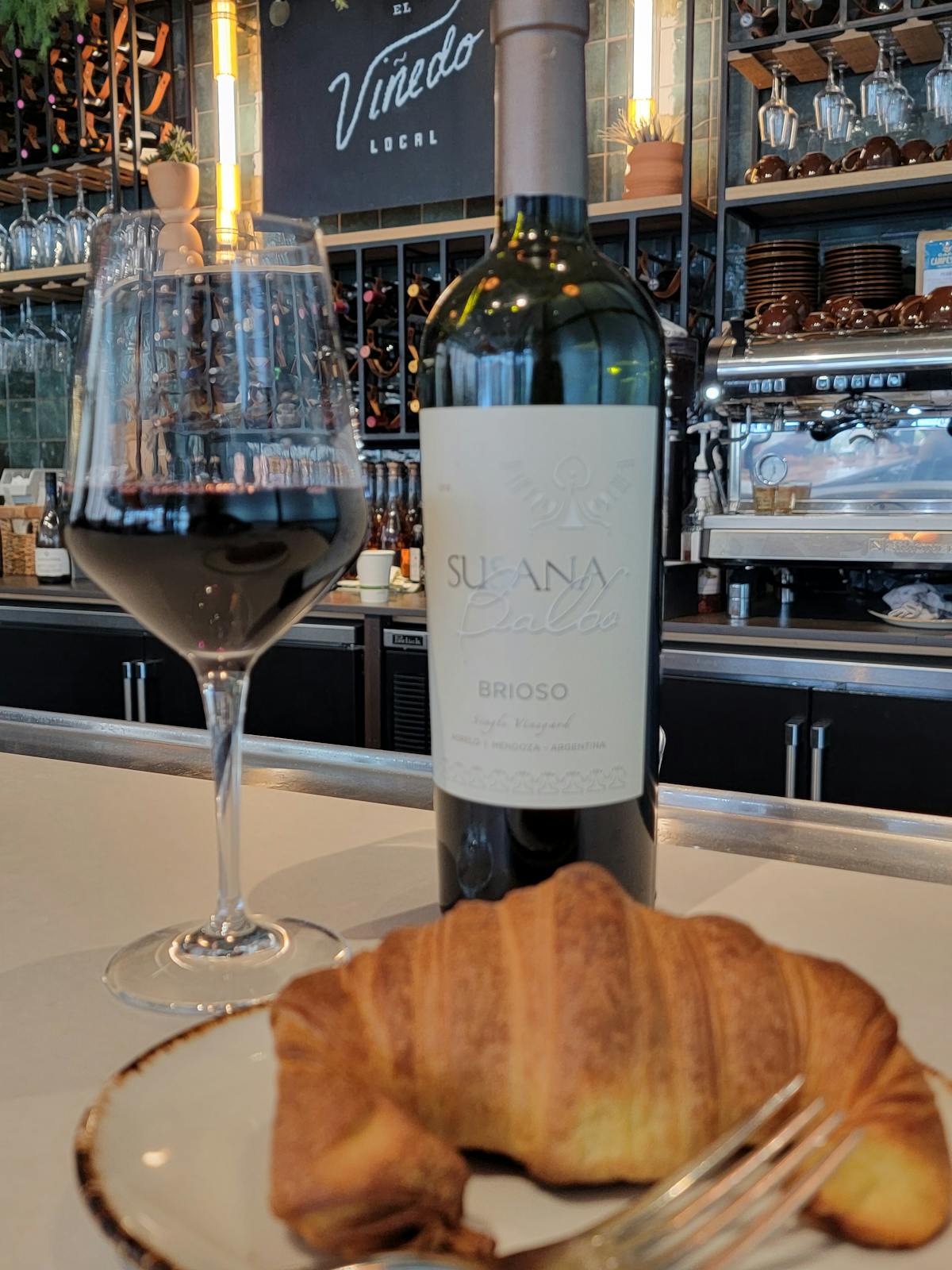 a bottle of wine on a table