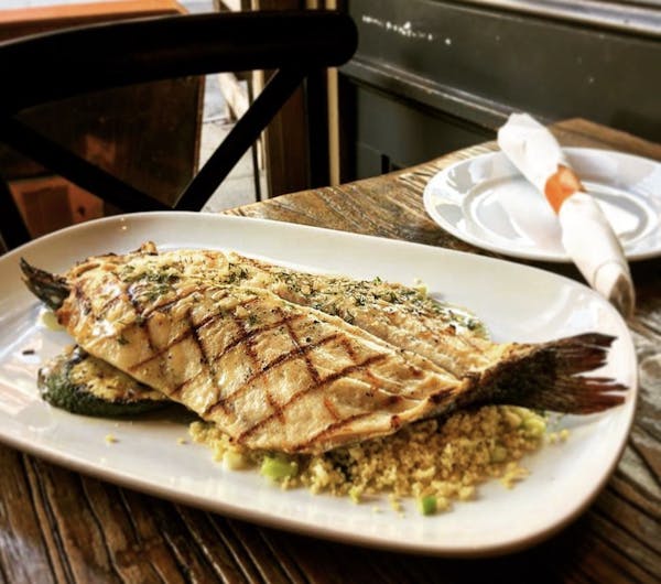 a plate of food on a table