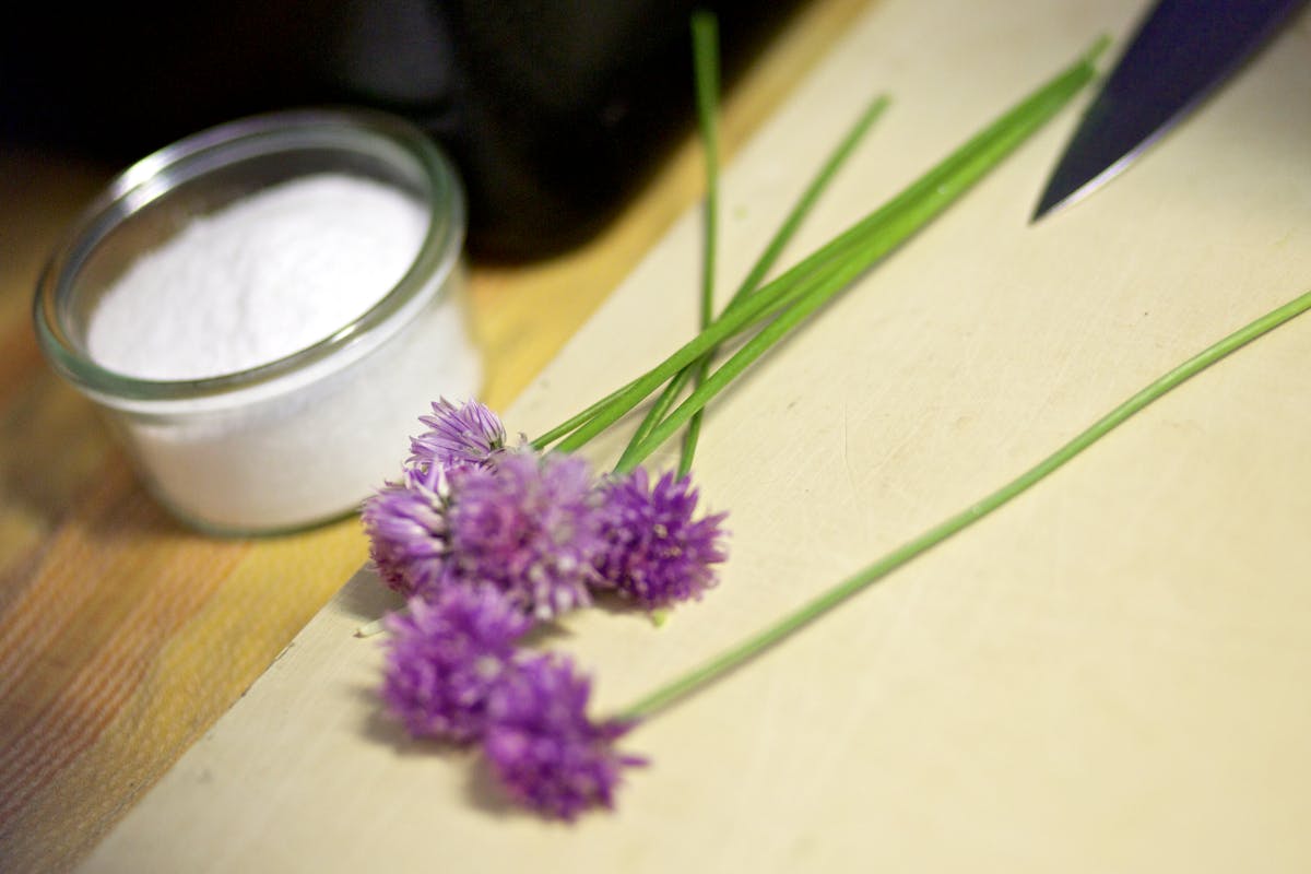 a vase of flowers on a table