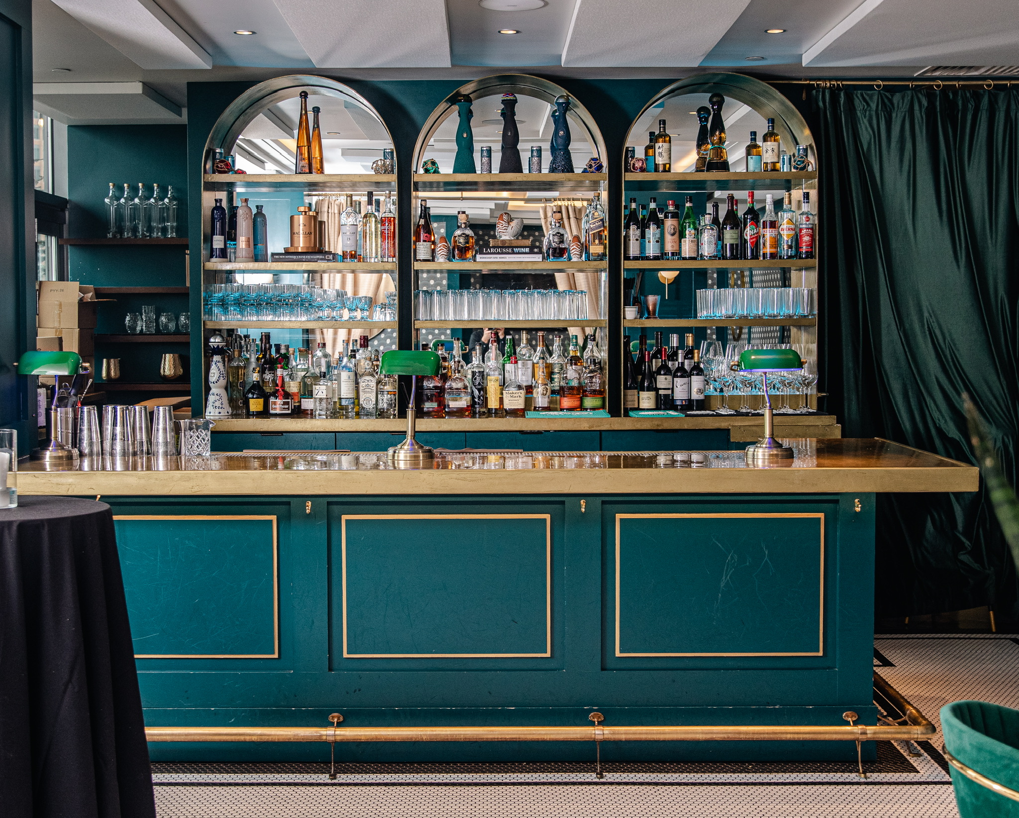 a close up of a store