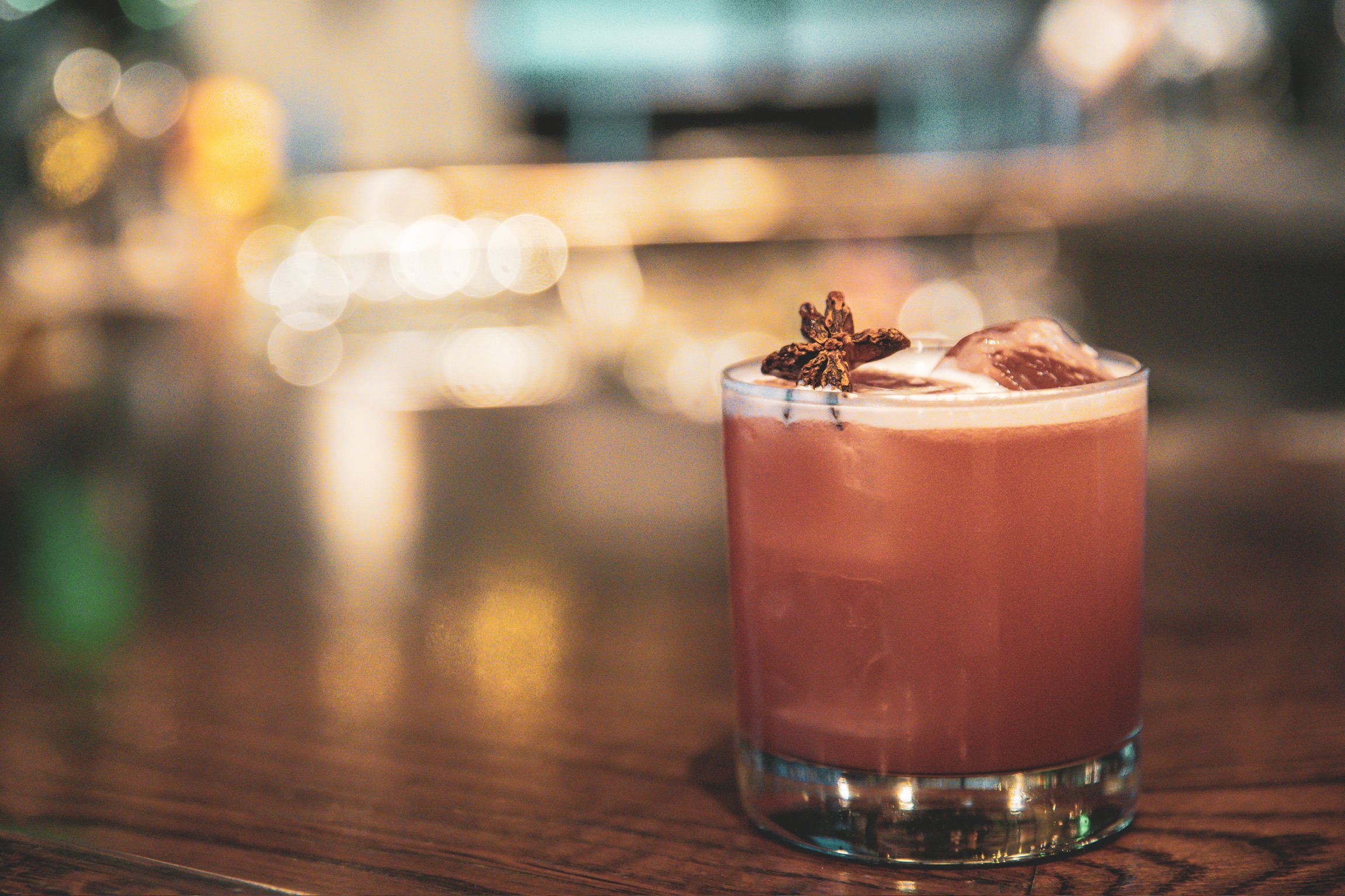 a glass cup on a table