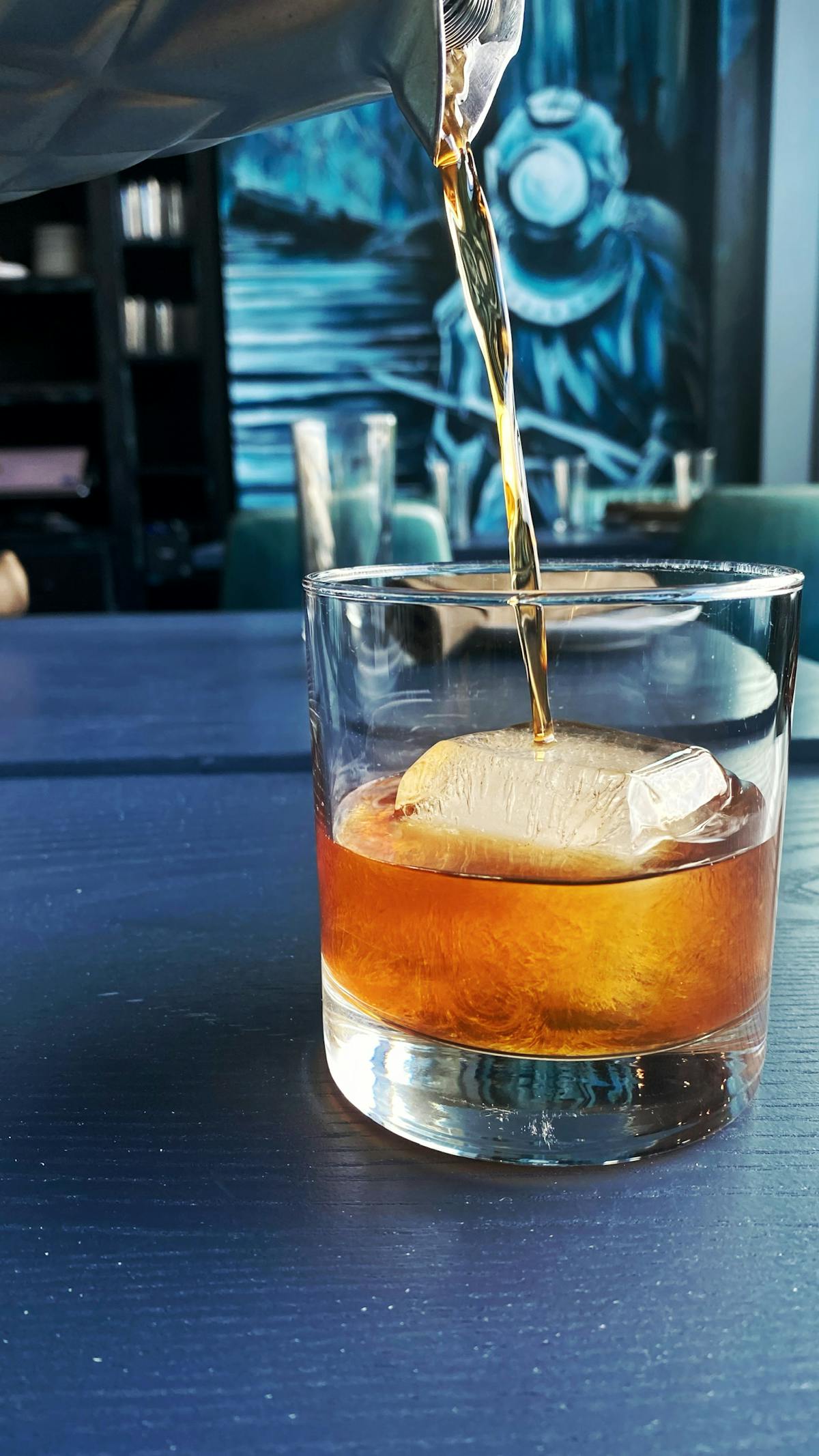 a close up of a drink