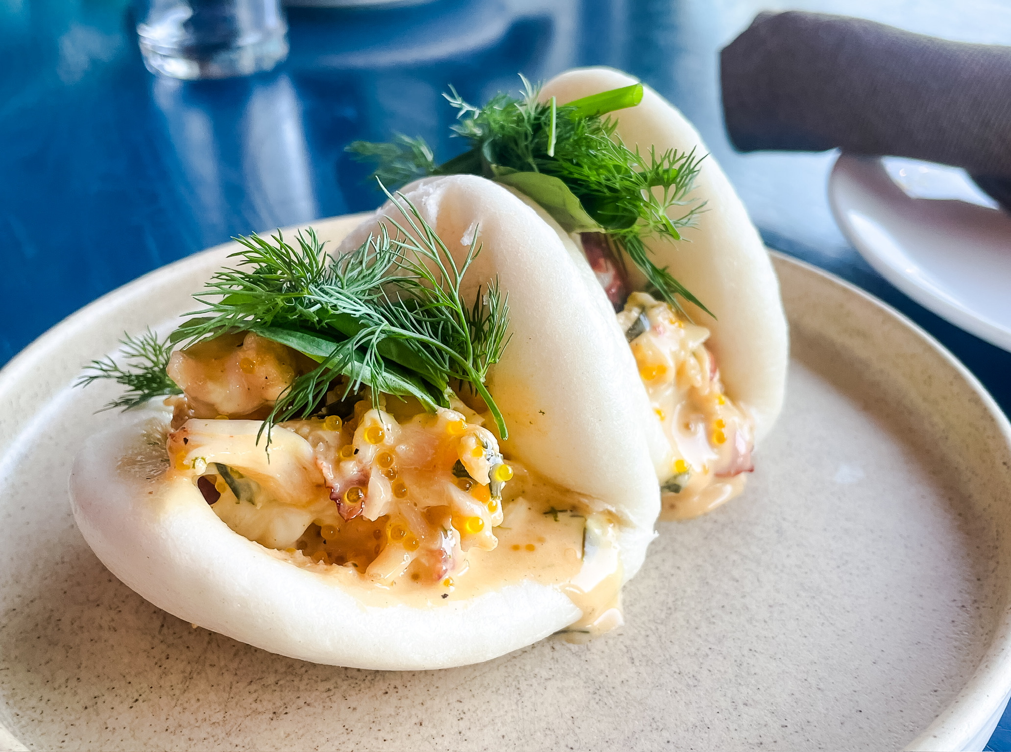 a plate of food on a table