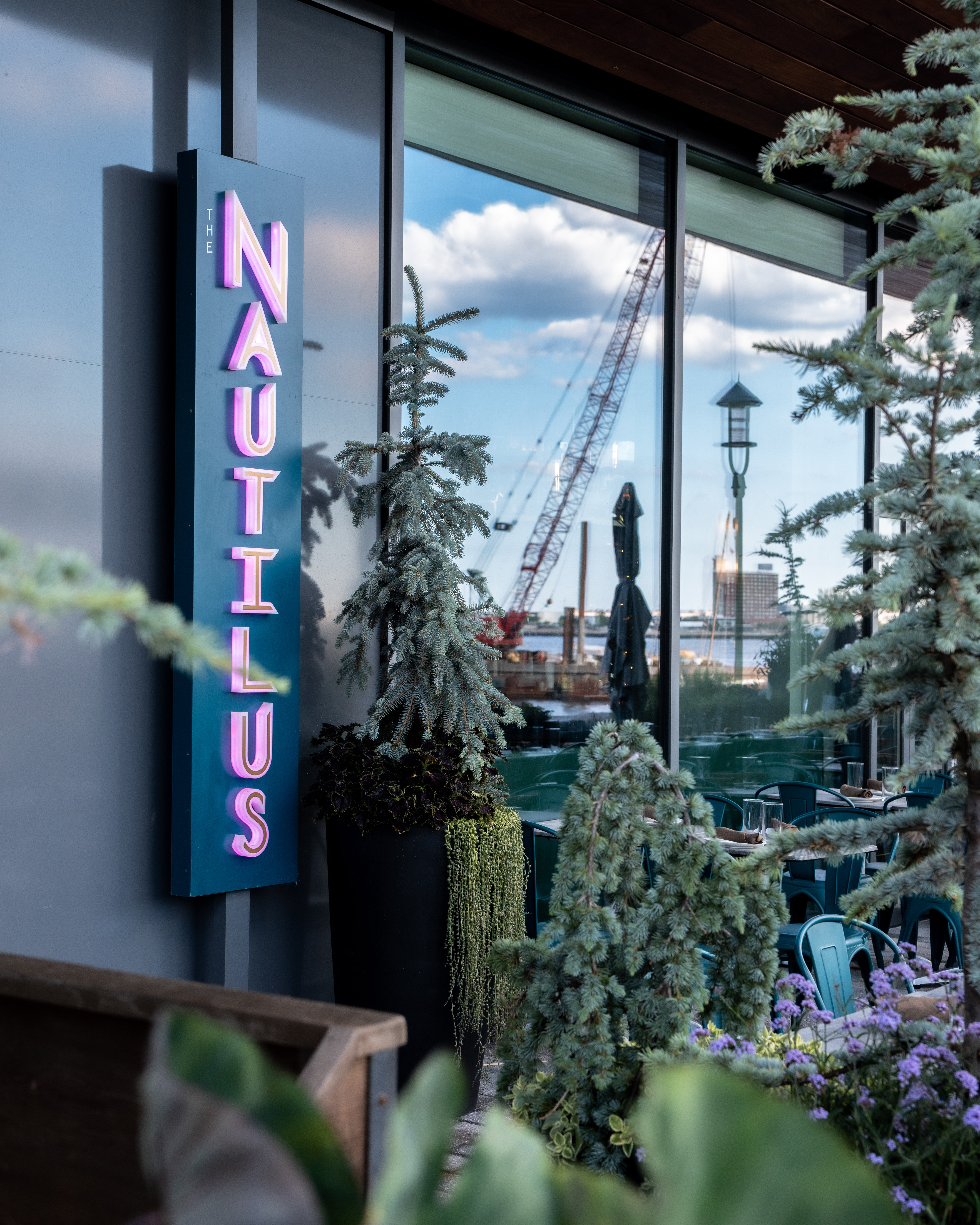 a sign above a store