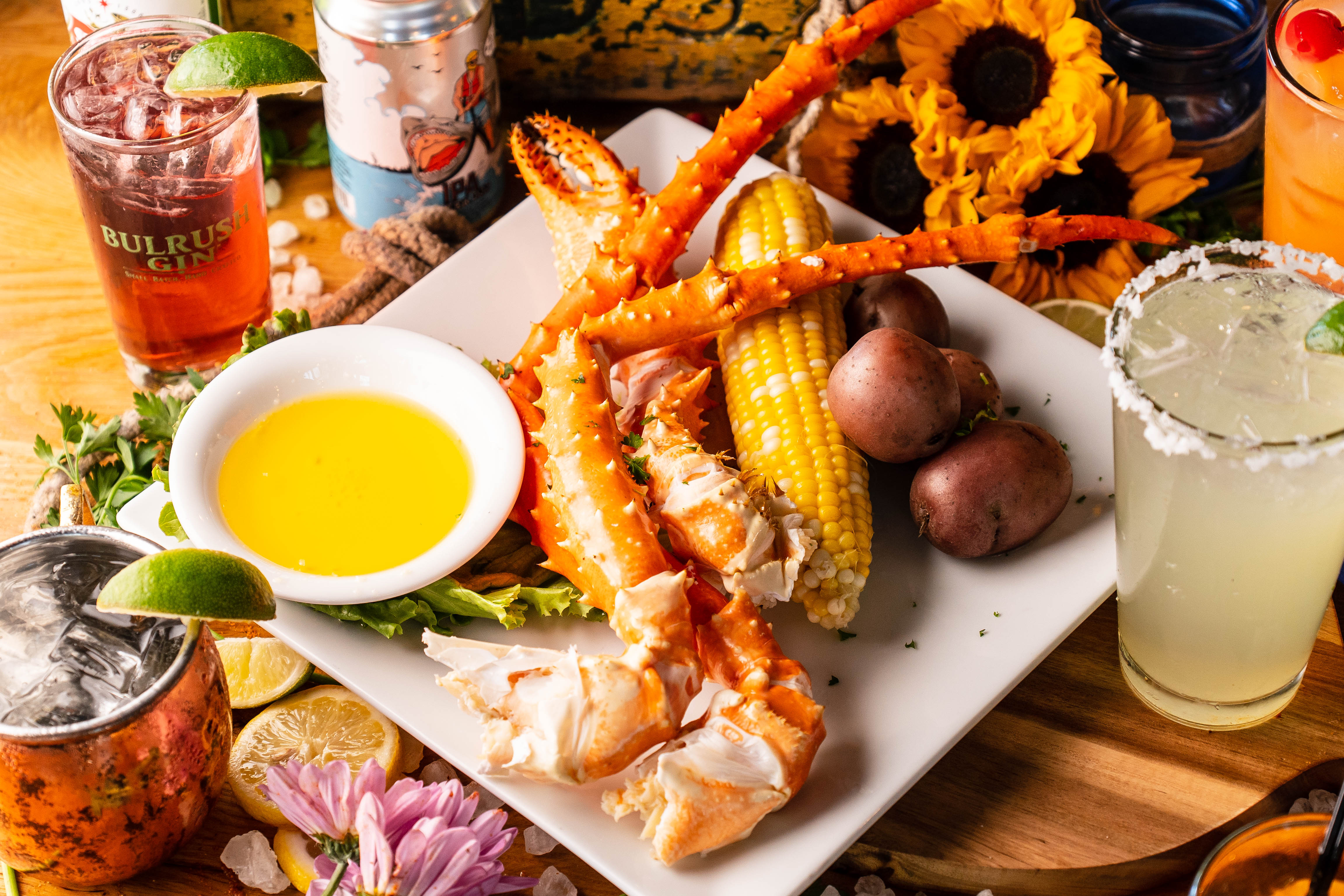 a plate of food on a table