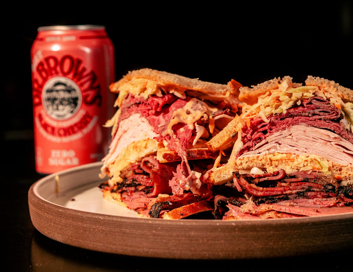 a close up of a plate of food