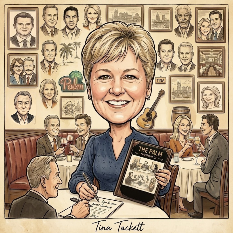 a woman holding a book and a picture of people
