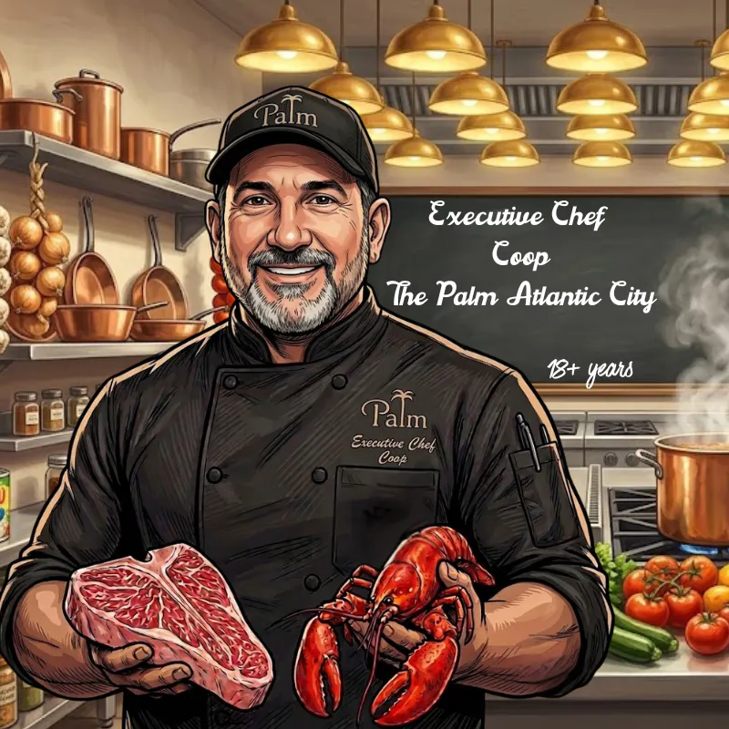 a man holding a piece of meat