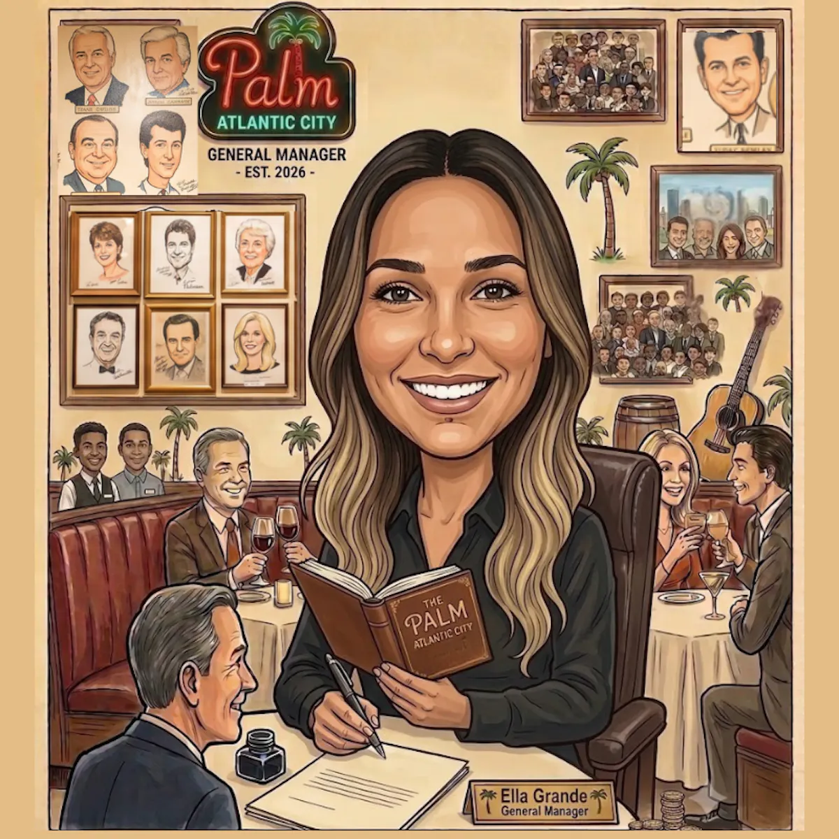 a woman holding a book