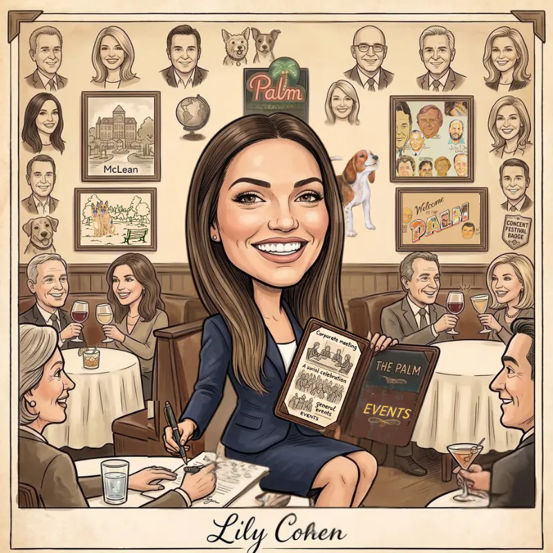 a cartoon of a woman holding a menu
