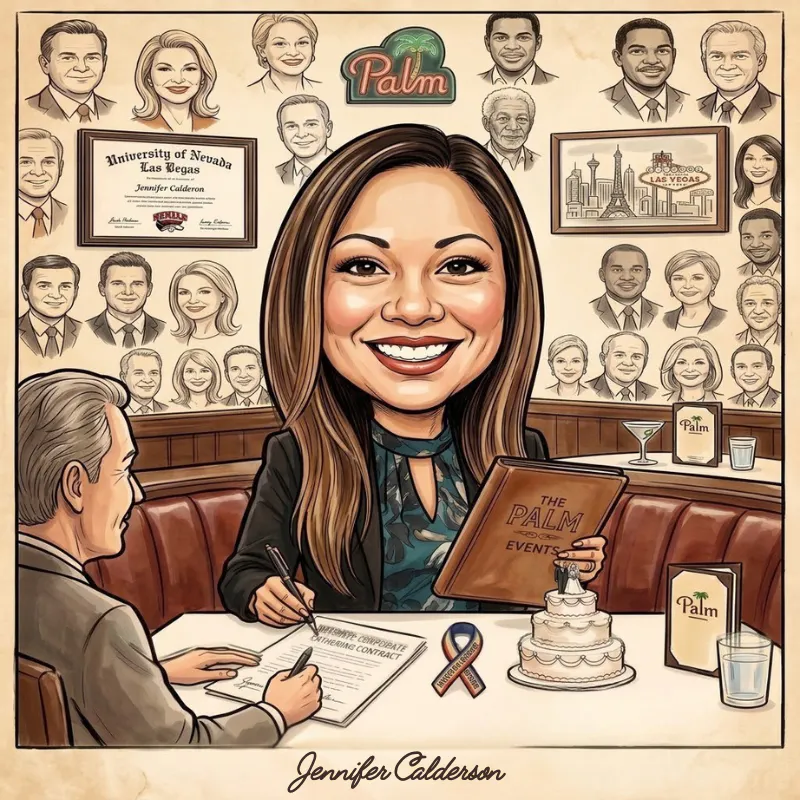 a woman sitting at a table with a man and a cake