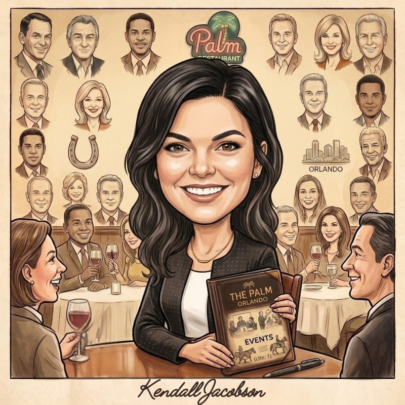 a woman holding a menu