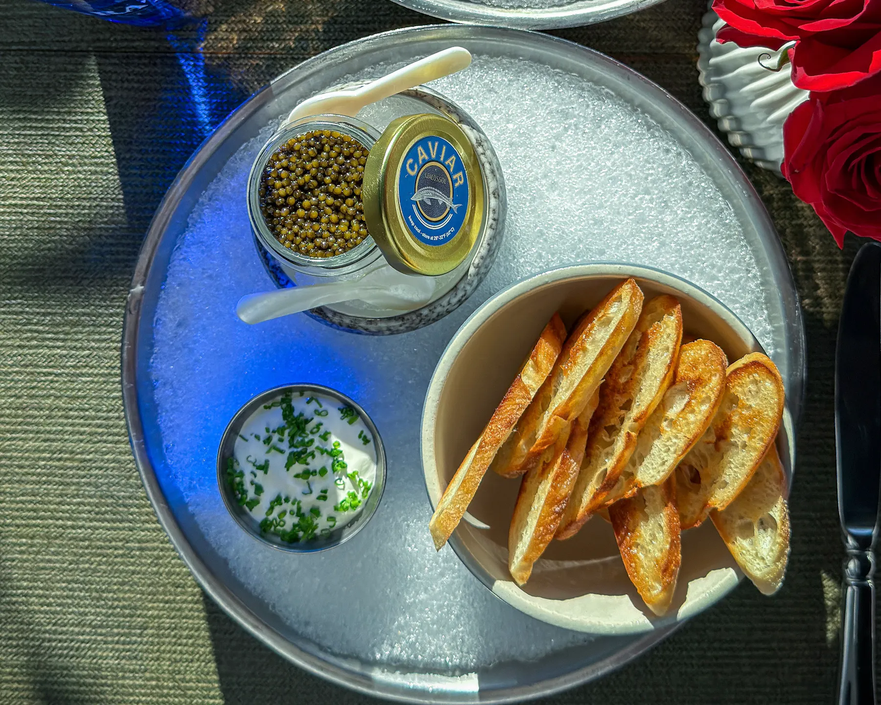 a plate of food on a table