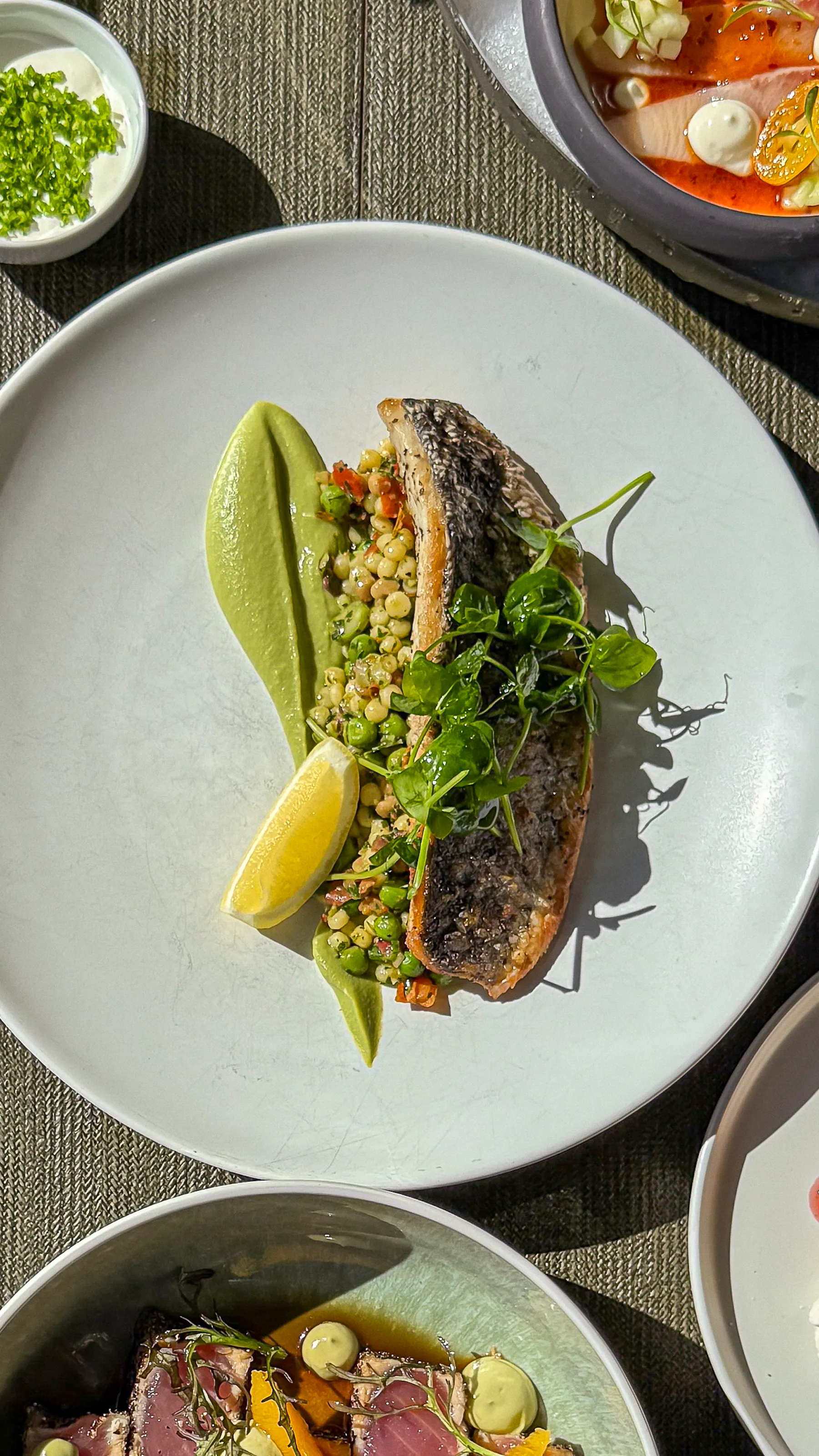 a plate of food on a table