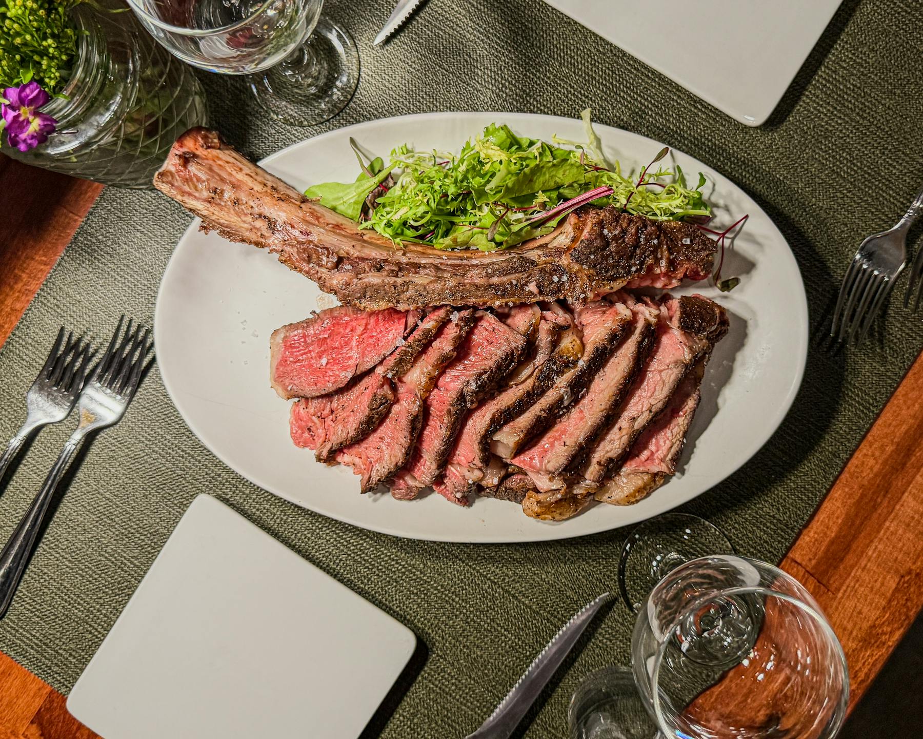 a plate of food on a table