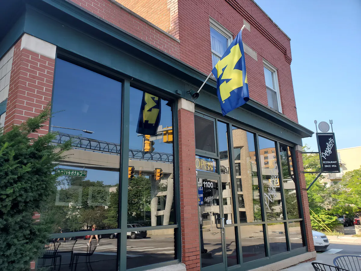 a sign on the side of a building