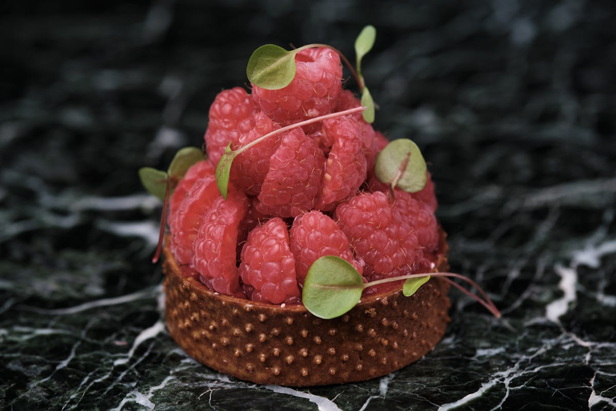 a close up of a piece of fruit