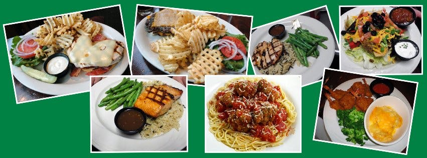 a bunch of different types of food