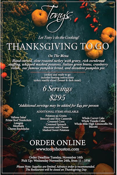 New orleans restaurant thanksgiving diner