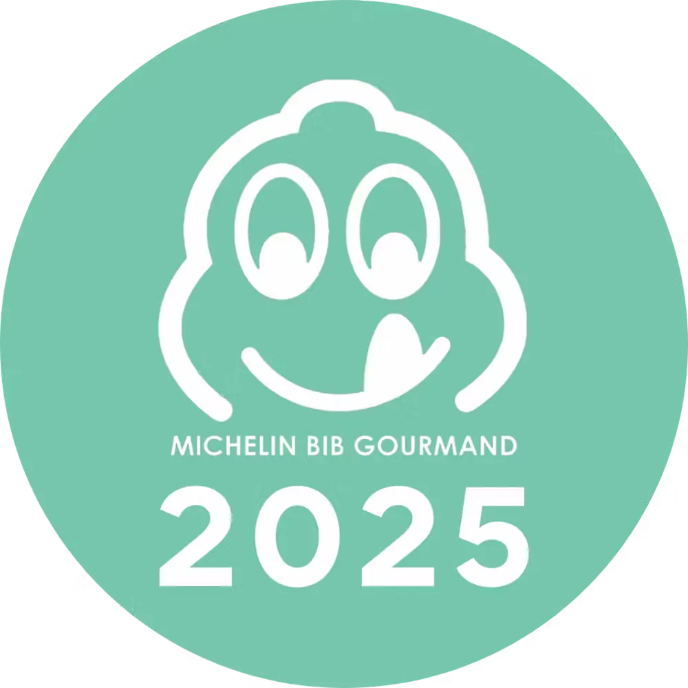 a logo with a face and numbers