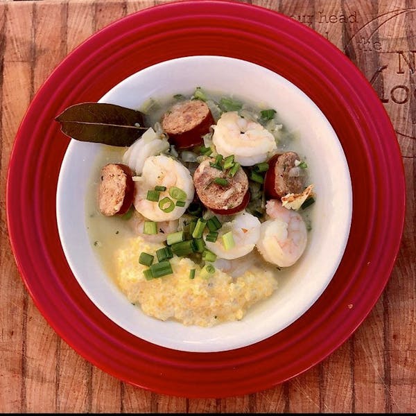 a bowl of food on a plate