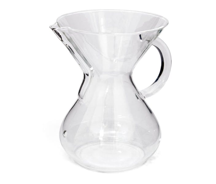 Chemex 6 cup glass handle brewer New Moon Cafe Upbeat Cafe in SC & GA