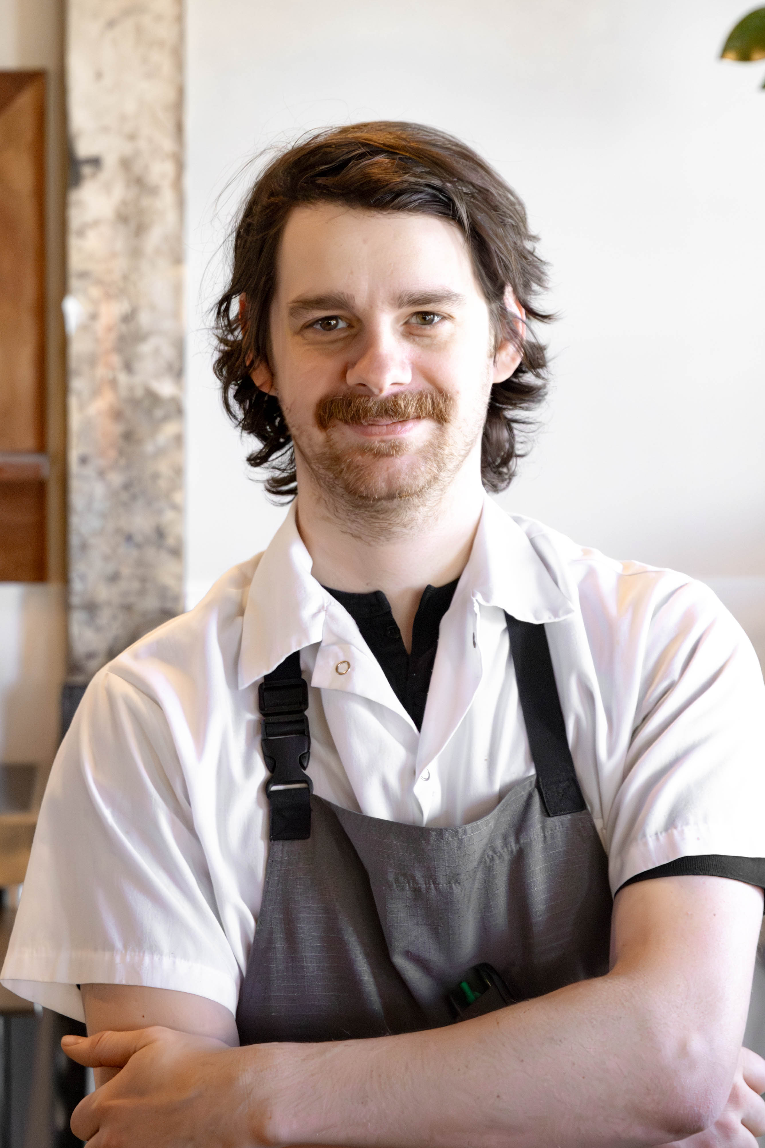 a man smiling for the camera