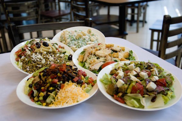 a plate of food on a table