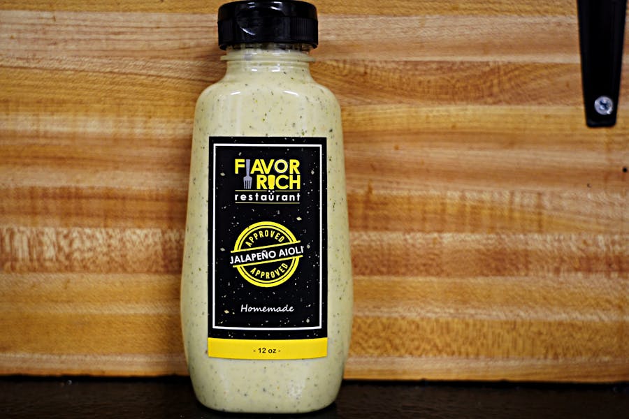 Jalapeño Aioli Bottled Sauce Flavor Rich American Restaurant in