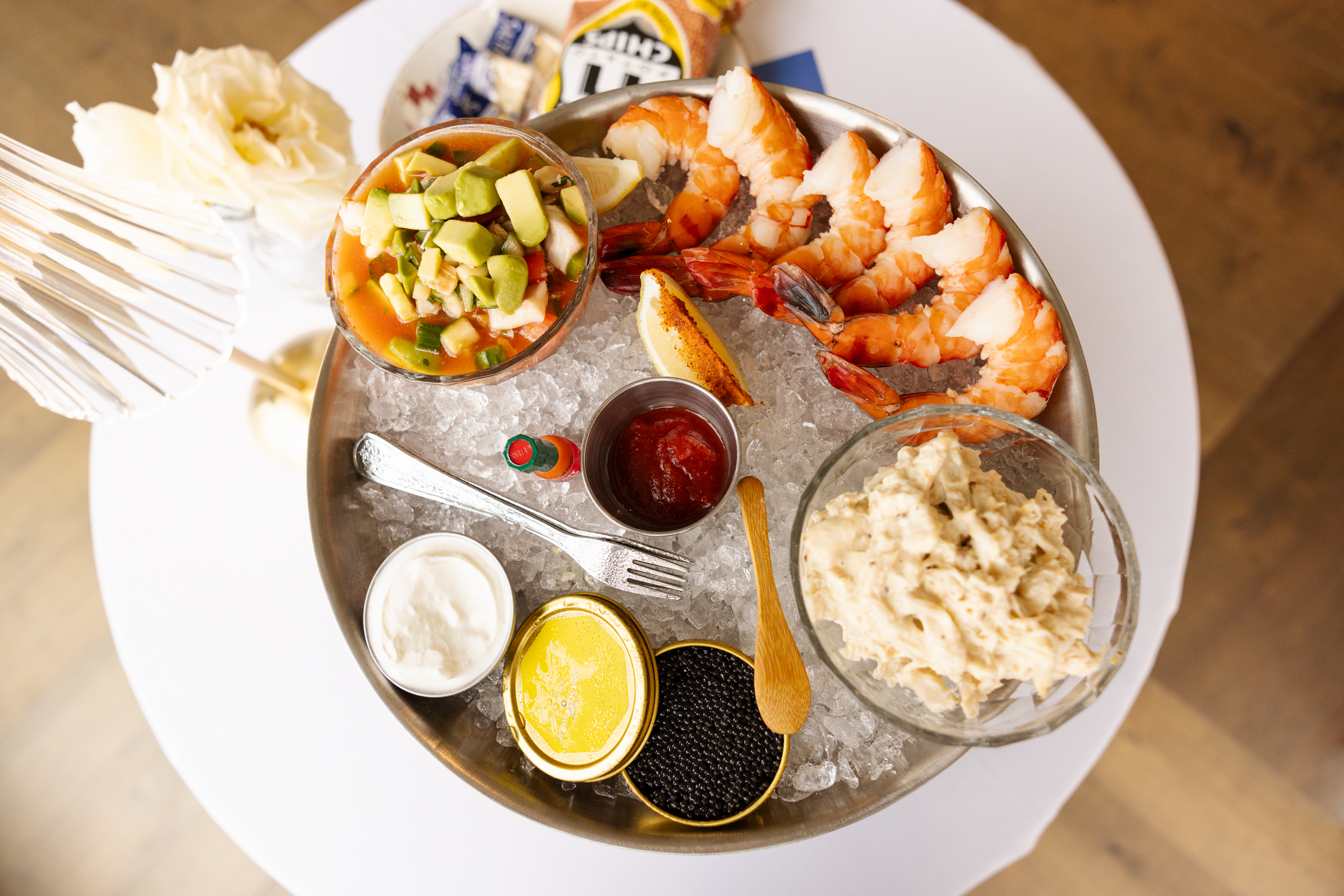 a plate of food on a table