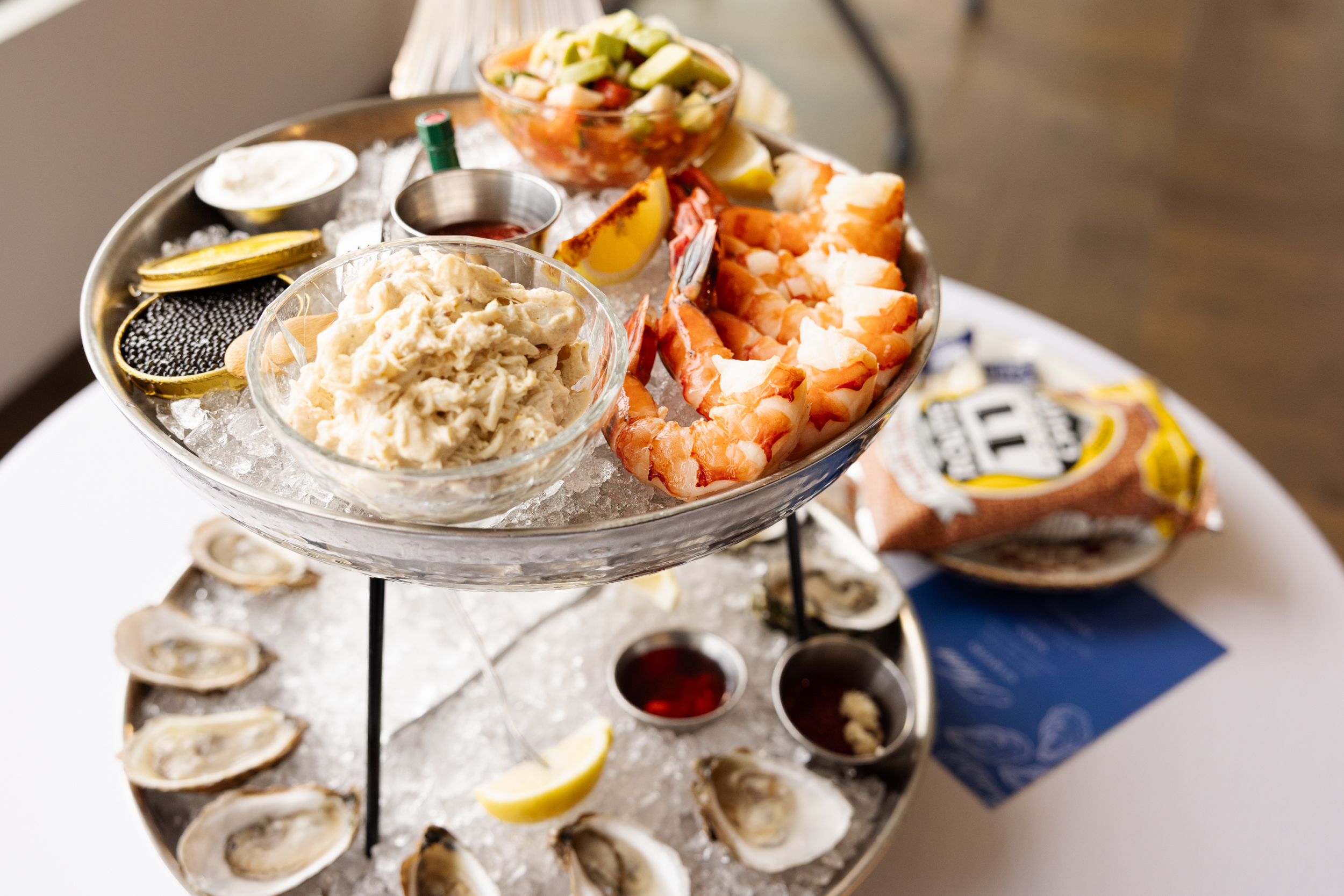 a plate of food on a table