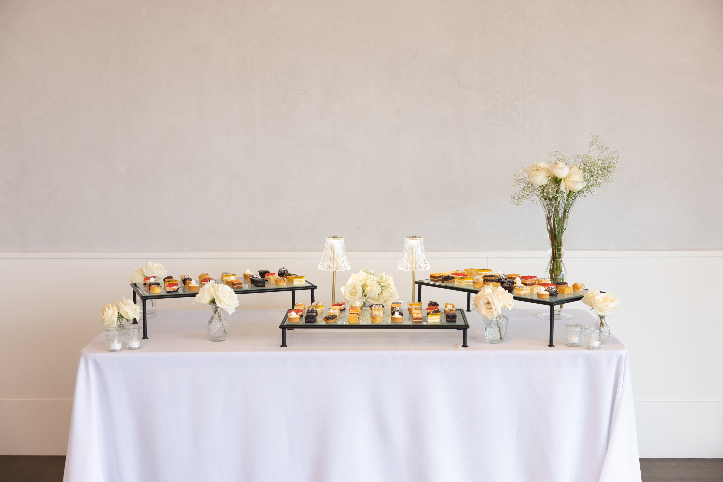 a vase of flowers on a table