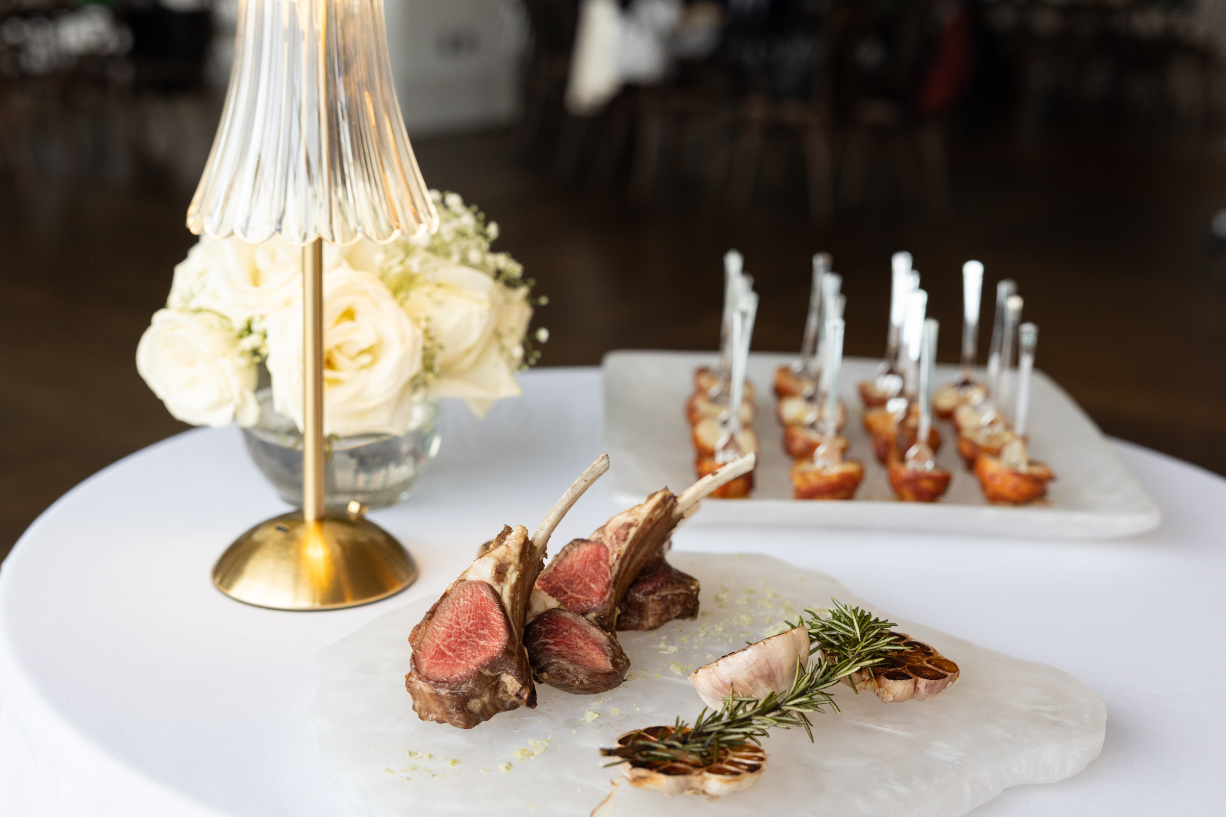 a plate of food on a table
