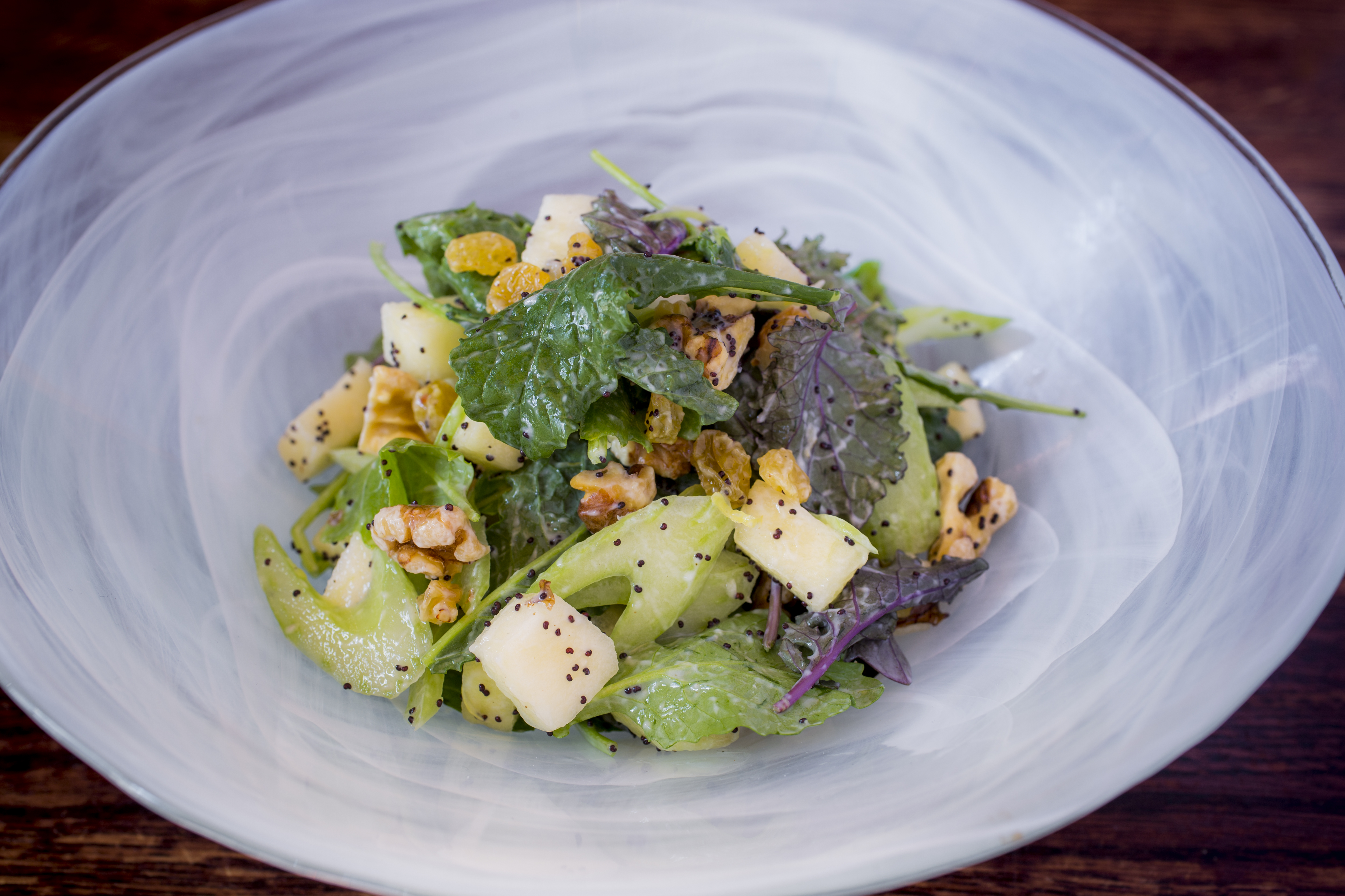 a plate of food on a table