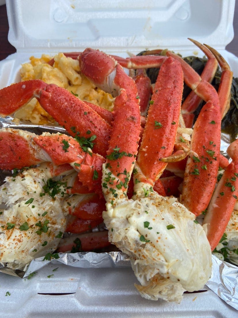 a crab on a table