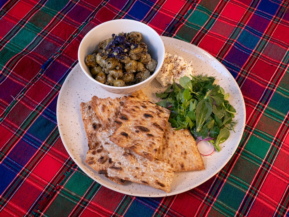 a bowl of food on a plate
